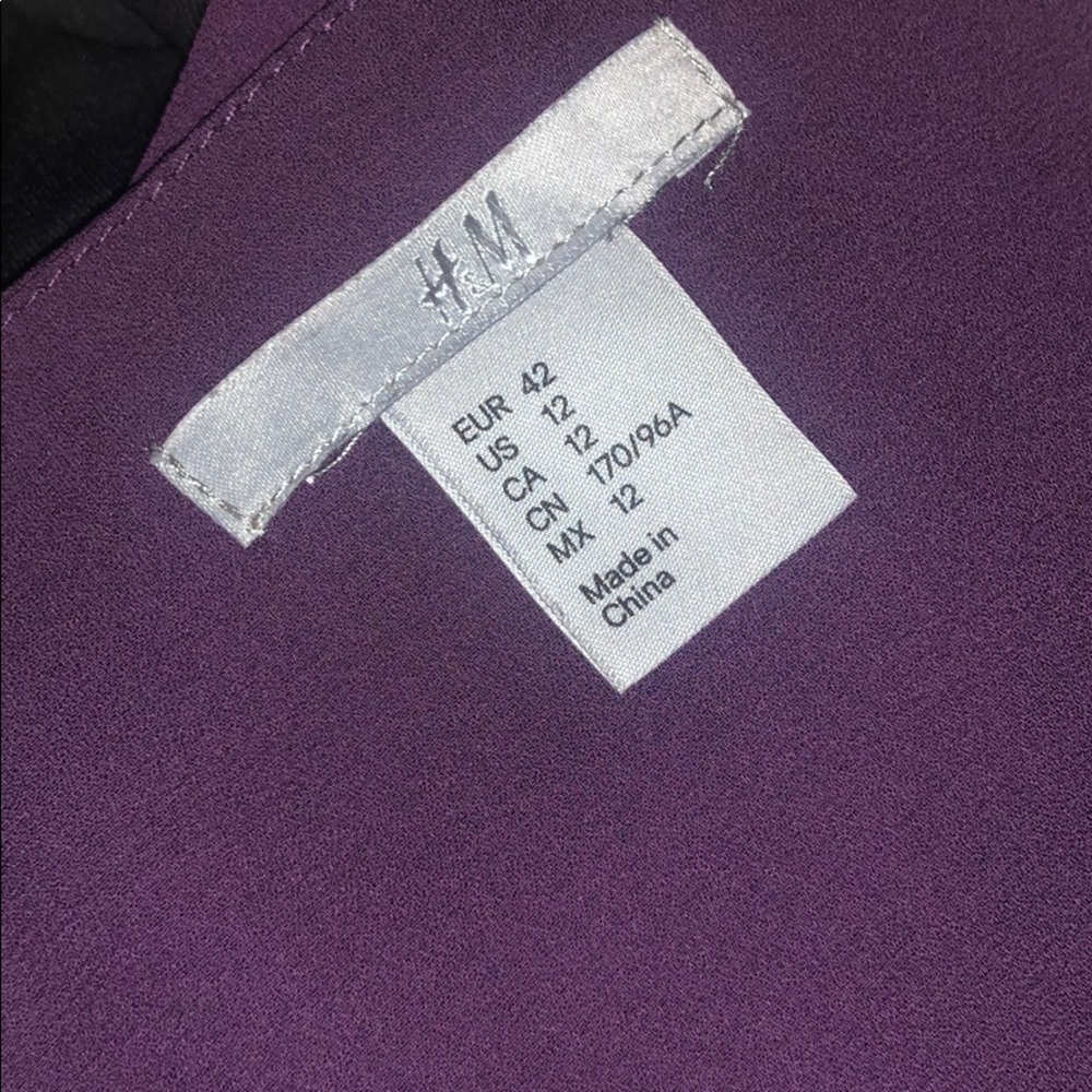 H&M Plum Maxi Dress